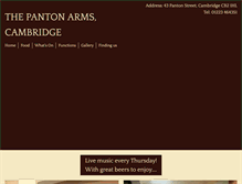 Tablet Screenshot of pantonarms.co.uk